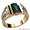 Золотое кольцо (новое) с фионитами и вставками из белого золота #1007004