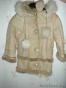Продам детскую дубленку  на 3-5 лет #5566
