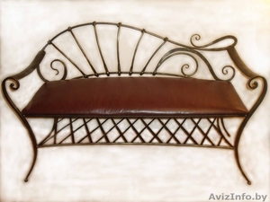 Кованая скамейка #7575