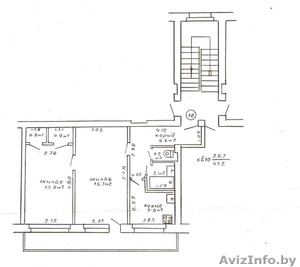 2-комнатная квартира по ул. Советская (Брест) #13658