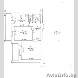 2-комнатная квартира в Бресте #12718