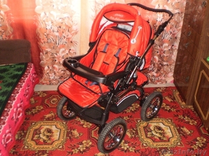 Коляска универсальная,  типа джип-трансформер,  зимний и летний вариант Adamex  #23286