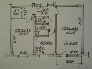 Срочно продам 2-х комнатную квартиру в Витебске #24089