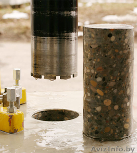 Сверление отверстий алмазными кольцевыми сверлами #26781