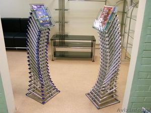Столы, стойки под аппаратуру, стойки рекламные, стеллажи, перегородки #31819