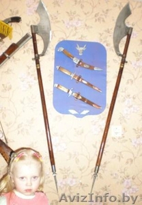 32 декоративных оружия (автоматы,  пистолеты, штики ..) #36478