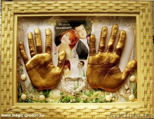 Скульптурные копии рук молодоженов #31233