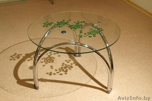 Столы стеклянные, аудио-видео стойки, стеллажи #31857