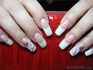 Наращивание гелевых ногтей на формы и типсы. #42202