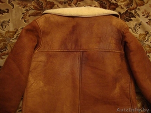Дубленка муж. нат,  рыжая р. 44 - 46 б/у #43621