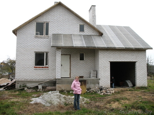 Дом (без внутренней отделки) мансардного типа с гаражом  #42456