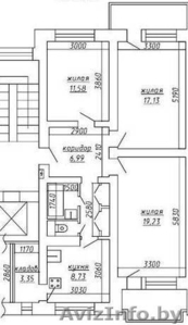 Продам 3-х комн. кварт в центре #44908