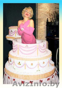 Торт с сюрпризом на свадьбу, юбилей! #56554