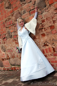 Белоснежное свадебное платье #72365