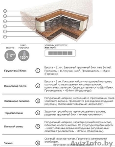 2-местная кровать с матрасом ВЕГАС и прикроватным столиком #72843