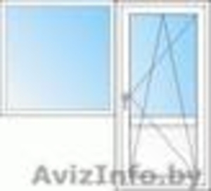 Продам НОВУЮ балконную группу (окно,  дверь) из ПВХ  250 у.е. #71389
