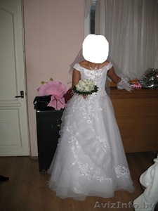 Красивое платье для осенней или зимней невесты!!! #76121