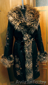 пальто на подстежке (кролик). 44 р-р. рост 170 #83959