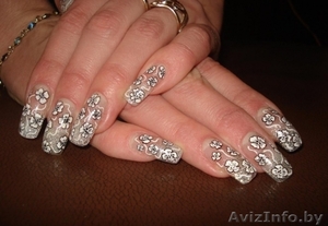 Наращивание ногтей! гелем!! #91099