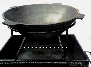 Посуда чугунная, казан, чугунная сковорода, коптильни #96781