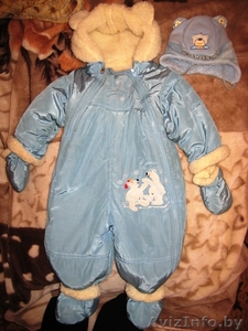 Детский комбинезон-трансформер на овчине,  на возраст до 2-ух лет  #90954
