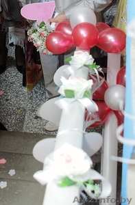 Свадебное украшение подъезда,   комнаты невесты, авто, парикмахер! #77241