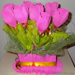 Сладкие букеты из конфет #105568