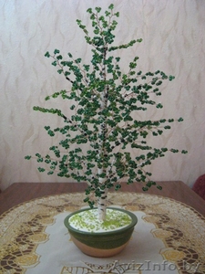 Декоративные деревья из бисера #128682