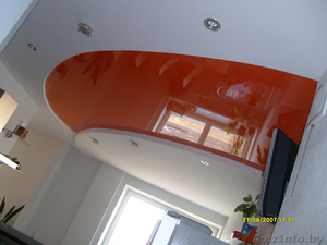 Бесшовные потолки  Гипсокартонные системы НАТЯЖНЫЕ ПОТОЛКИ #129089