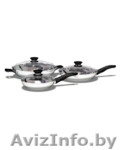 iCook ™ Набор посуды из стали с антипригарным покрытием 6 предметов #144613