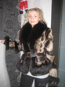 Шикарная шубка мех шиншила отделка кожа Рр44-46 т0296266793 #129348