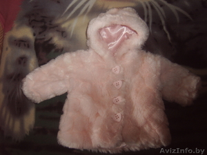 Розовая шубка для девочки #170481