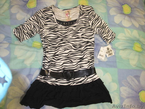 Чёрно-белая подростковая туника!  #212545