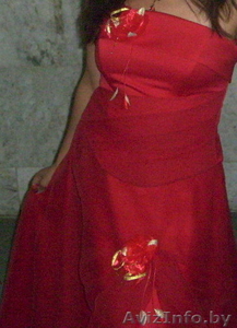 вечернее красное платье #210890