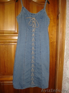 сарафан джинсовый,  42-44р.,  очень дёшево #203353