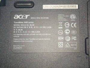 Ноутбук ACER TravelMate2490,  модель BL50 #235831