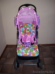 Продается прогулочная летняя коляска для девочки.(цвет розовый с фиолетовым) Б/у #248948