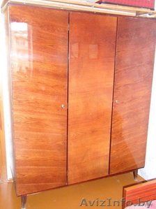 Шкаф трехстворчатый Минск на ножках советский в хорошем состоянии #289008
