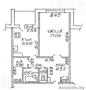 Продажа 1-комнатной. Центр. Улучшенная планировка 23 тыс. #293732