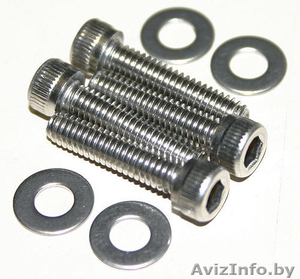 Продает оптом болты,  гайки,  шайбы,  шпильки (цинк,  )саморезы. #299314