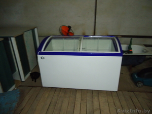 Витрины холодильная и морозильная,  лари,  стелажи,  холодильный шкаф-купе, вывеска  #299568