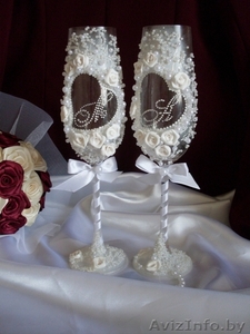 Cвадебные бокалы HAND MADE на заказ. #158015