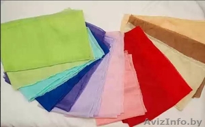 Украшение банкетного зала тканью и цветами #298914