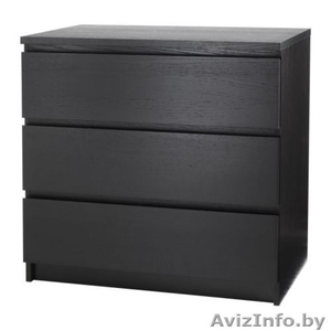 Продам комод с тремя ящиками МАЛЬМ #344351