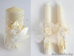 свадебные бокалы и свечи #355674