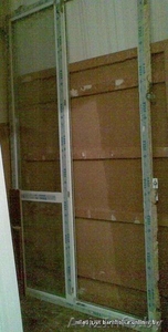 ПВХ балкон пов.-откид. дверь + глухая створка 1260х2285мм #338811