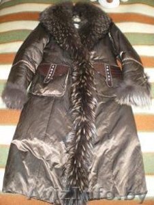 очень теплое удлиненное зимнее пальто #341441