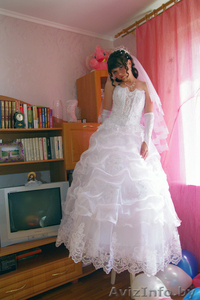 бесподобное свадебное платье #389702