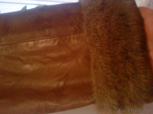 Продается пальто женское, кожанное #423403