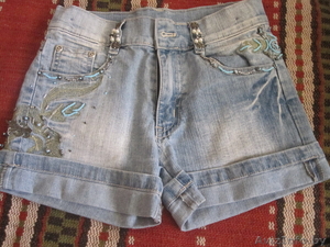 2 пары джинсовых шорт,  подростковые  #396431